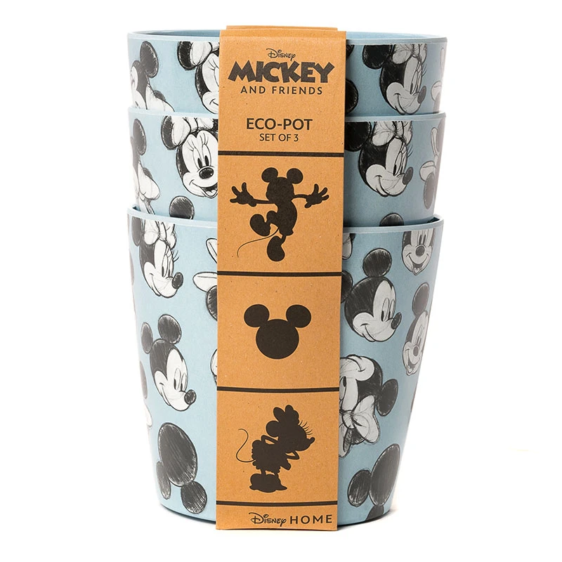 Eco Bambukruka 3-set Mickey, Blå 5 Eco Bambukruka 3-set Mickey, Blå - Image 5